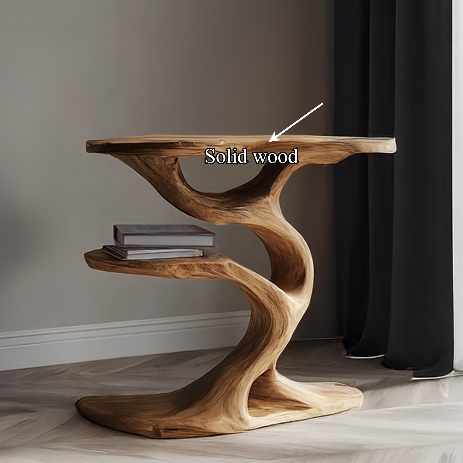 Rustic Tree End Table Living Room