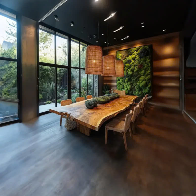 Walnut Dinning Table Decor Dining Room Art Farmhouse Gift